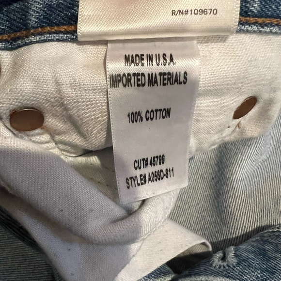 AGOLDE Riley High Rise Straight Crop in Zephyr size 26 EXCELLENT condition - Picture 8 of 11